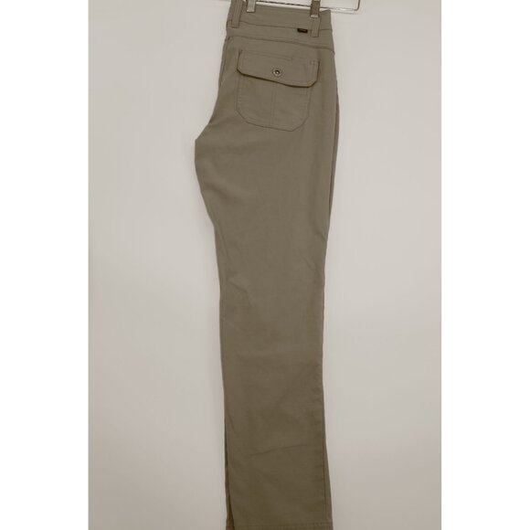 prAna Mens Khaki Outdoor Hiking Pants With Drawstring Waist Pockets Sz 32 - Picture 12 of 13